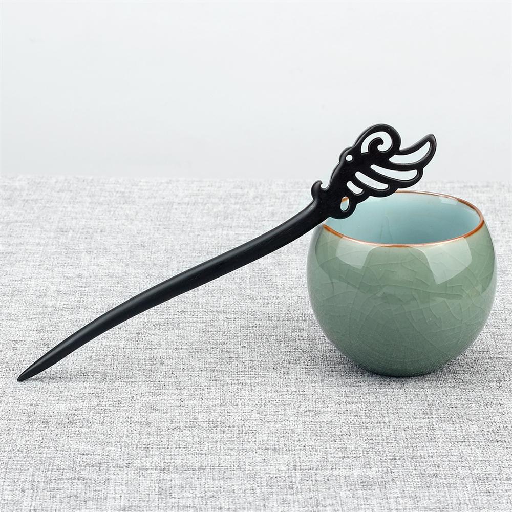 34 Styles Natural Black Sandalwood Hair Sticks High Quality Hairpin for Women Girls Antiquity Chopstick Shaped Hair Clip Jewelry