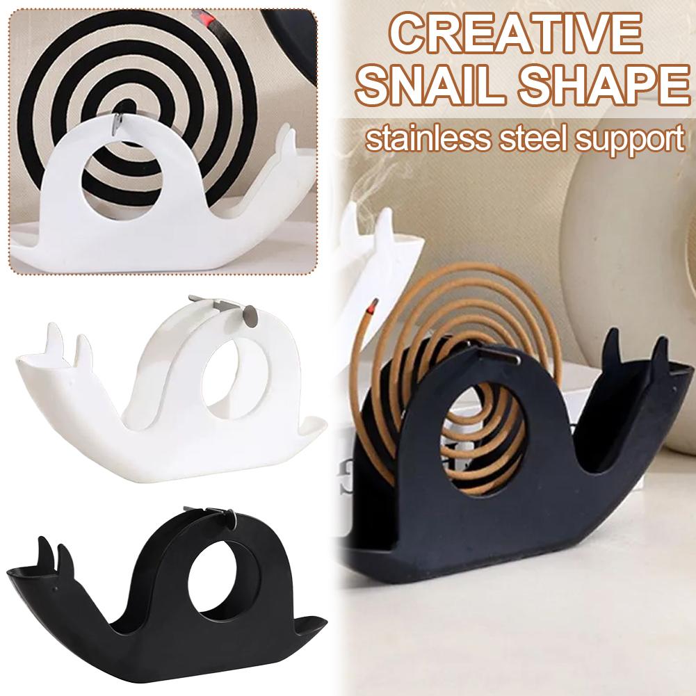 Snail Mosquito Coil Holder Household Anti Scalding Mosquito Coil Tray Bedroom Sandalwood Plastic Fireproof Support Bracket
