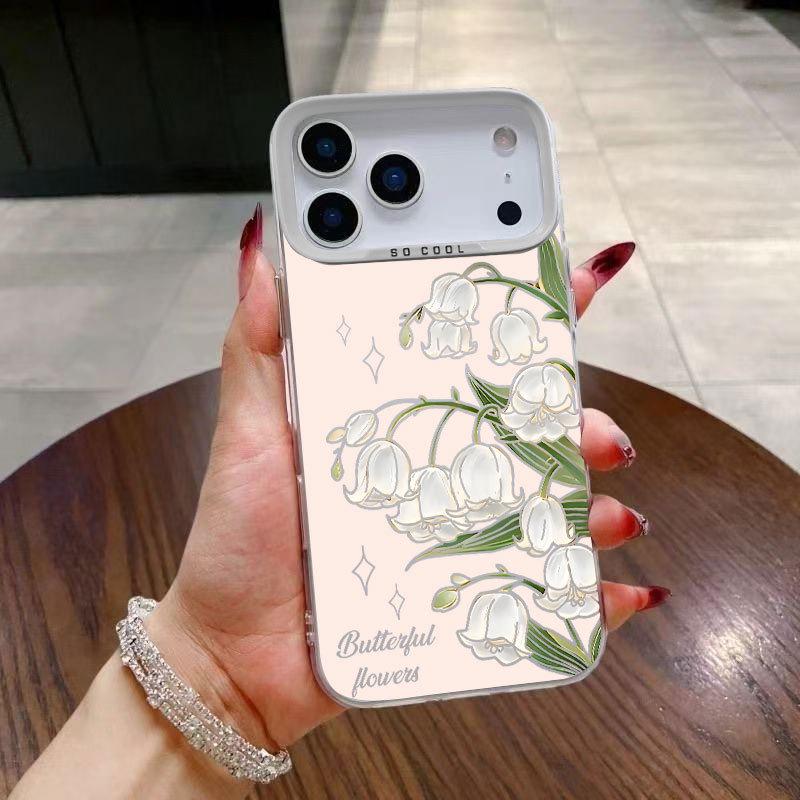 

Hollow Tulip iPhone Case: Compatible with 13 Pro, 14, 15, and 16 Pro Max models from Apple. 13 Mini