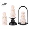 Gothic Home Decor Ornament Halloween LED Skull Night Light, Resin Decorative Candle Lamp Creepy Light for Parties Room, Haunted House, Unique Tabletop