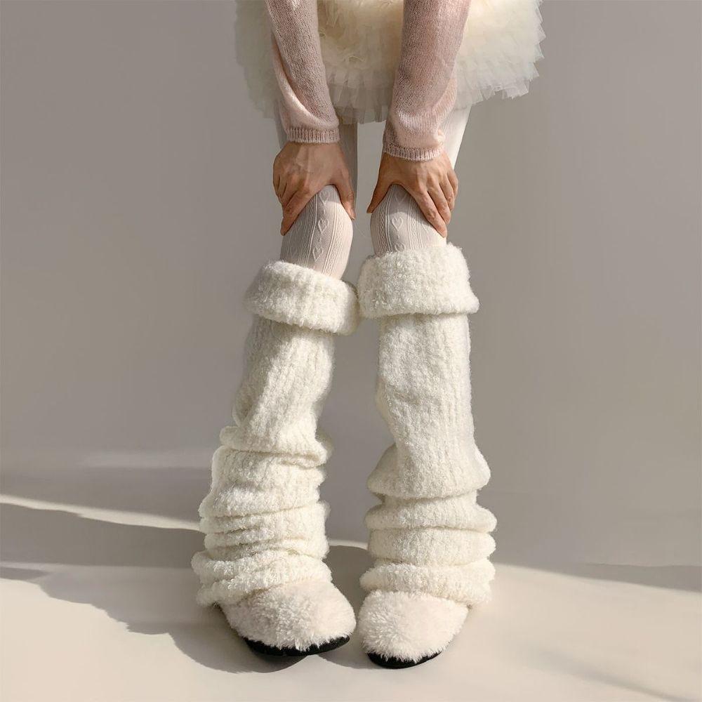 Flare Style Flare Leg Socks Knee-Length Knee-Length Socks Soft Leg Warmers  Daily Wear