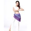 Belly Dance Hip Scarf Sequin Tassel Hip Scarf Gradient Color Triangle Scarf Performance Belt New Oriental Dance Waist Belt