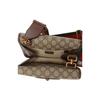 Gucci GG Supreme Reversible Tiger Head Magnetic Closure Shoulder Canvas And Leather Trim Crossbody Bag Small Unisex Crossbody Bag 501050-9C2VT-8745