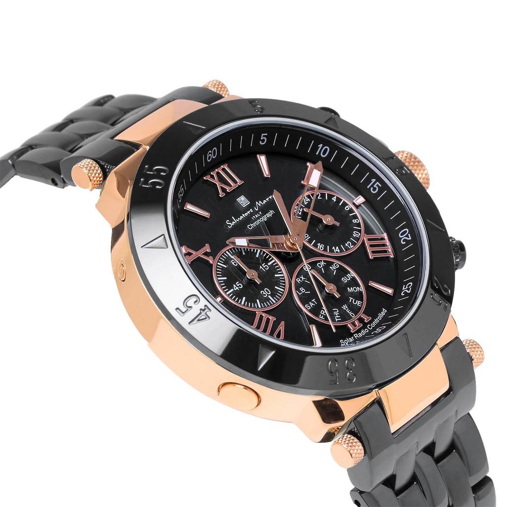 Watch Radio Solar Chronograph Limited Model Italian Brand Analog Display published in [Salvatore Mara] Men's [Model magazine] [Product]