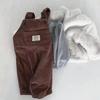 Korean Retro Corduroy Overalls for Infants - Cute & Versatile Autumn/Winter Jumpsuit for Boys & Girls