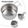 Stainless Steel Drain Basket for Kitchen Sink and Vegetable Washing Tasks