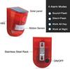 Solar Powered Warning Crime Automatic Motion 110dB LED Security Tea Parking Lot Light, Outdoor, Prevention, Anti-Theft, Lighting, Sensor, Siren,