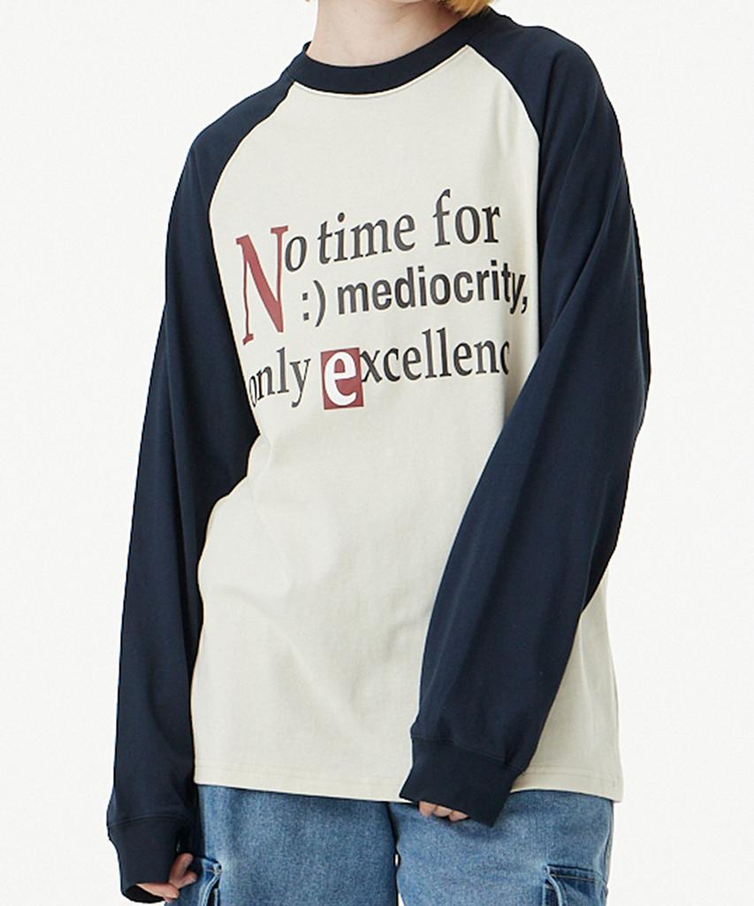 URBANAGE No Time Raglan Long Sleeve_Navy