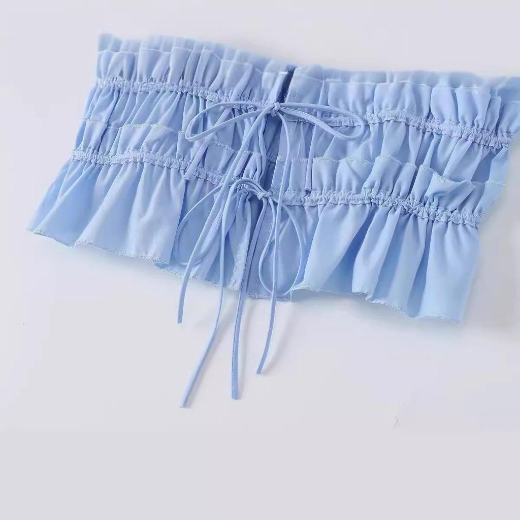 Maiou casual cu fundă în stil european și american pentru femei 2024