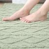Plush Jacquard Carpet Anti-Slip Living Room Coffee Table Mat Gray Beige Simple Bedroom Bedside Rug Home Decorative Floor Cover