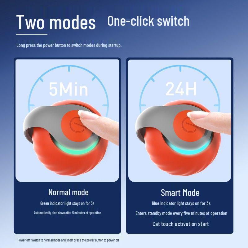 Smart Electric Rolling Cat Toy: Automatic Self-Entertainment Teaser Ball with Cat Teaser Stick