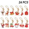 Christmas Ornament Decoration Tree Hanging 24-piece Set Santa Claus Miscellaneous Items Interior Stylish Atmosphere Party Supplies