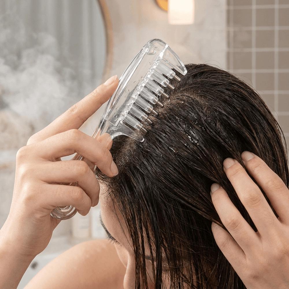 Anti-Frizz Massage Guide Liquid Comb Plastic Scalp Massage Comb Portable Hairdressing Combs  Travel