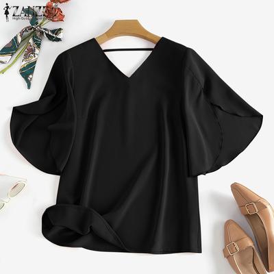 Women Summer Loose Casual Half Sleeve Blouse