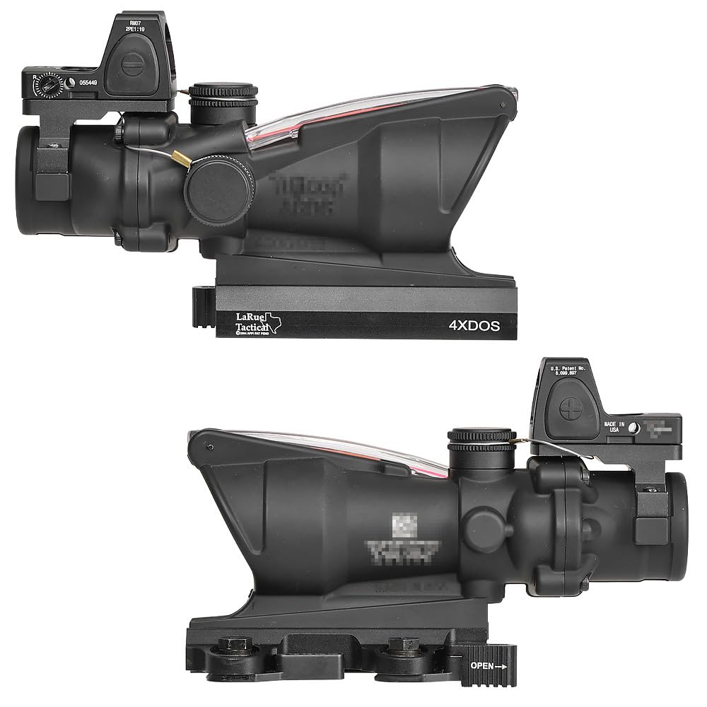 Ryohin Buhin Evolution Gear 4x Scope & Dot Sight Combo for COG TA31 ECOS RMR, Standard QD Mount, Black