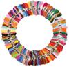 100pcs Polyester Cotton Cross Stitch Floss Rainbow Color Bracelet Yarn Embroidery Thread  Embroidery