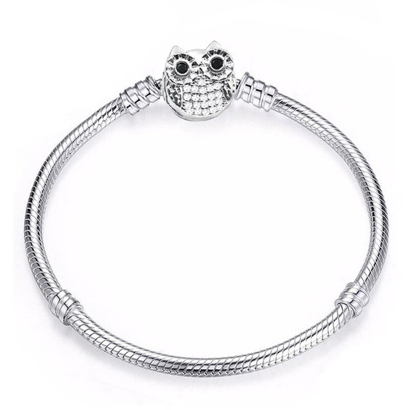 High Quality Vintage Silver Plated Charm Bracelets European Style Snake Chain Fit Diy Brand Bracelets For Women Jewelry