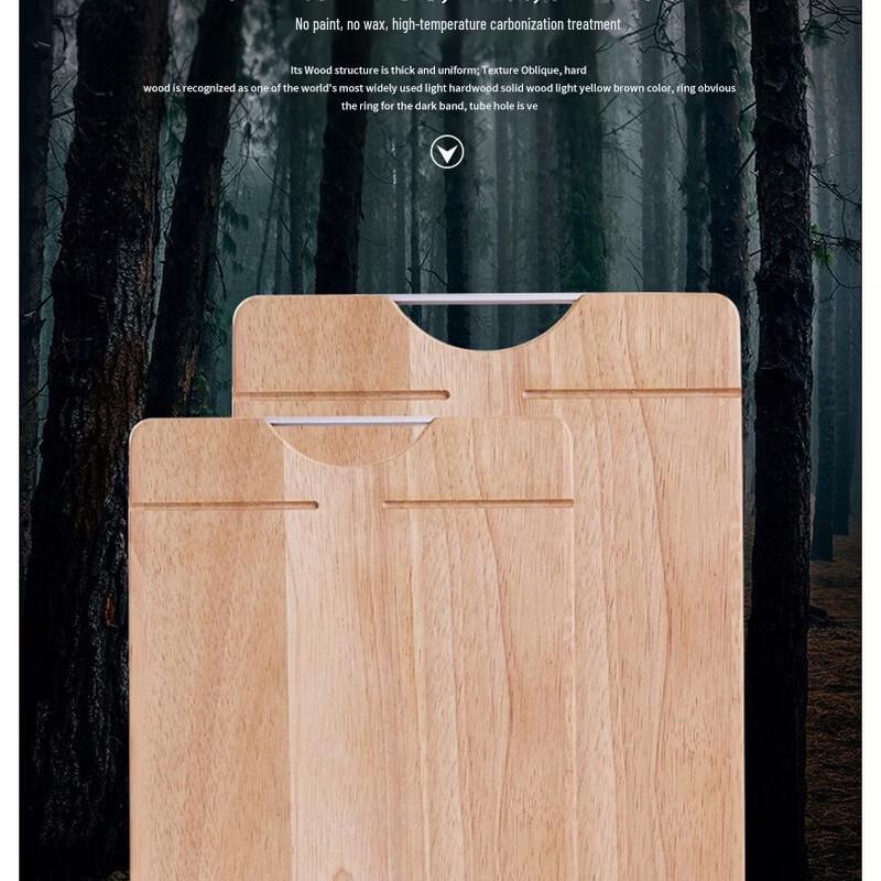 Solid Rubber Wood Cutting Board