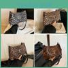 Stylish Retro Leopard Print Crescent Bag Fashionable Pu Material For Everyday Use