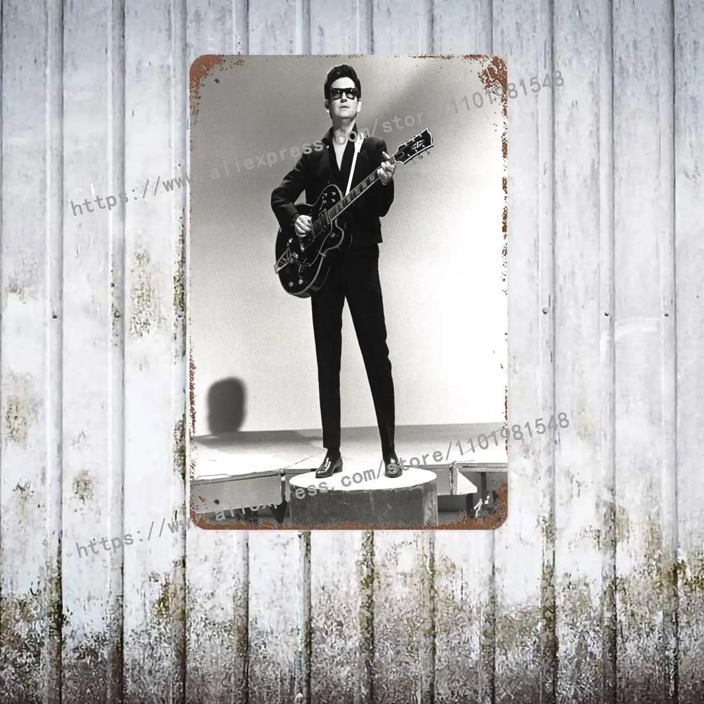Roy Orbison Singers metal Decor Poster Vintage Tin Sign Metal Sign Decorative Plaque for Pub Bar Man Cave Club Wall Decoration