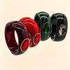 Y2K Vintage Resin Bangle For Women Inlaid Rhinestone Wide Cuff Bracelet Retro Open Bangle Statement Jewelry For Party Daily Wear