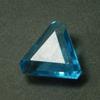 9 Ct A++ Blue Aquamarine   Gemstone Loose Trillion Cut Free Ship