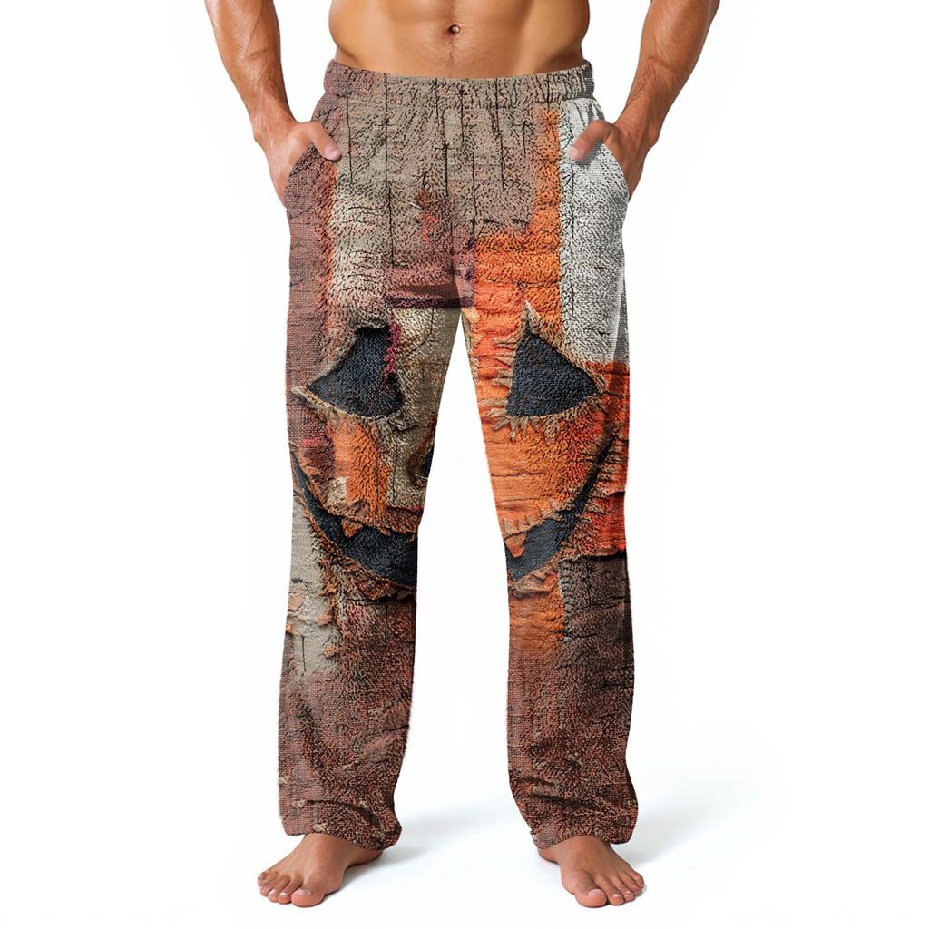 Men's Allover Printed Home Pants Sleeping Pajama Pants Long Pants Pajama Pants