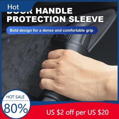 New Car Door Handle Cover Armrest Protector Non-slip Leather Case For BMW X3 X5 M5 M3 E46 E90 E60 F10 E39 F30 E36 G30 E87 E
