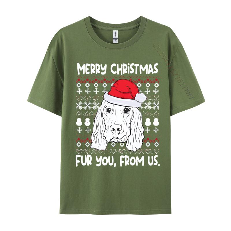 Hip Hop Cocker Spaniel Christmas Funny Dog Lover Tshirt Men T Shirt Funny Cotton Tops Tees Party Printed Tshirt