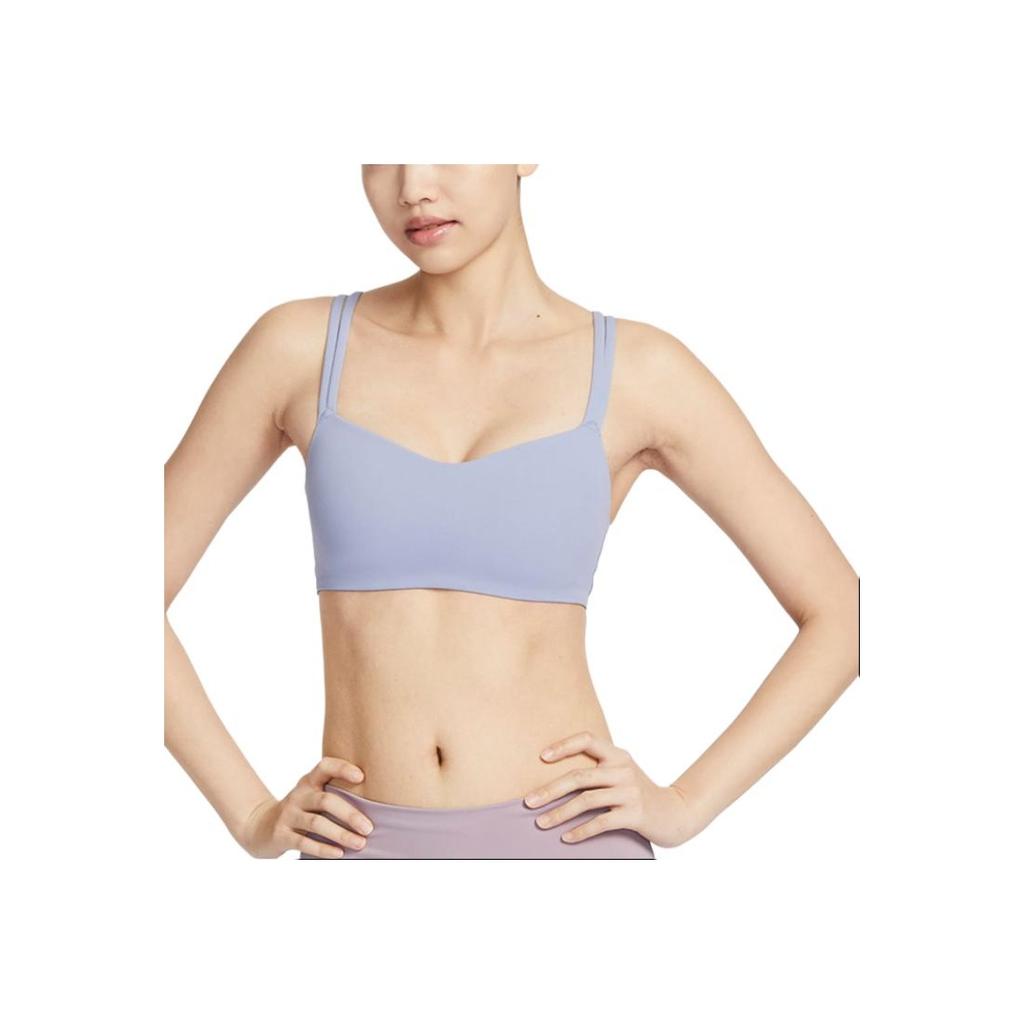 Nike Light Support Solid Sports Bra with Straps Women Underwear Indigo-Fog DO6609-519