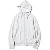 Solid Color Zipper Hooded Long Sleeve Sun Protection Jacket Women Jackets Light-Gray 477602-02