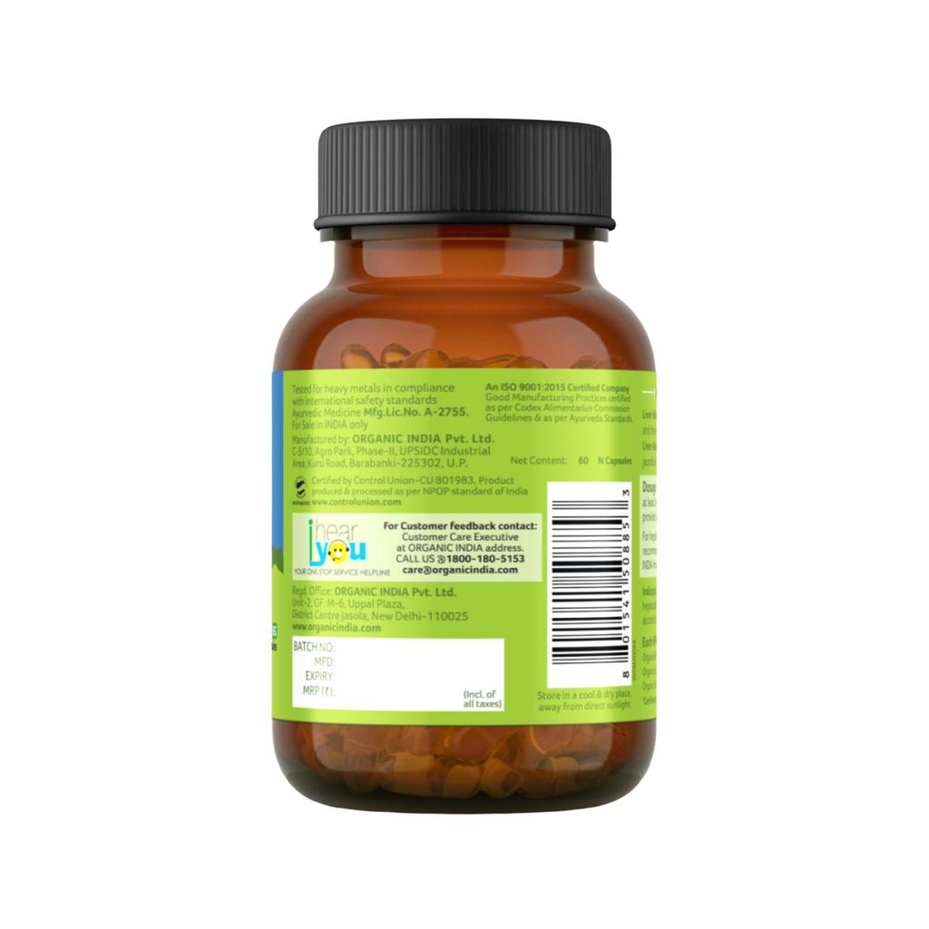 Karaciğer-Böbrek Kea (60 kapak, 325 mg), Karaciğer-Böbrek Bakımı, Organik Hindistan