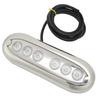 12V to 24V Boat Underwater Light 6 LED Lamp Beads IP68 Waterproof Strong Sealing for Ships Yachts Motorboats Blue Light
