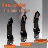 Wolfhound Wireless Remote Control Vibration Crystal Wolf Tooth Sleeve - Thickened, Lengthened, Ten-Frequency Ejaculation Lock for Men