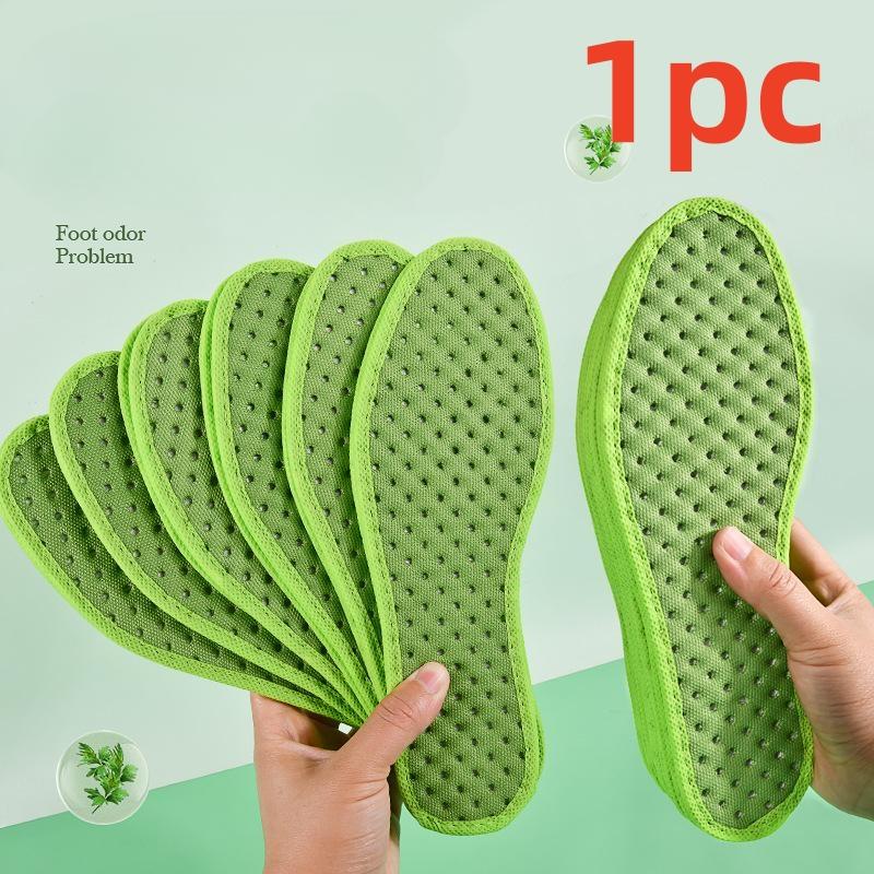 1/5 Pair Plant Insoles For Shoes Bamboo Charcoal Antibacterial Deodorant Running Sports Insole Feet Shock Absorbing Shoe Sole