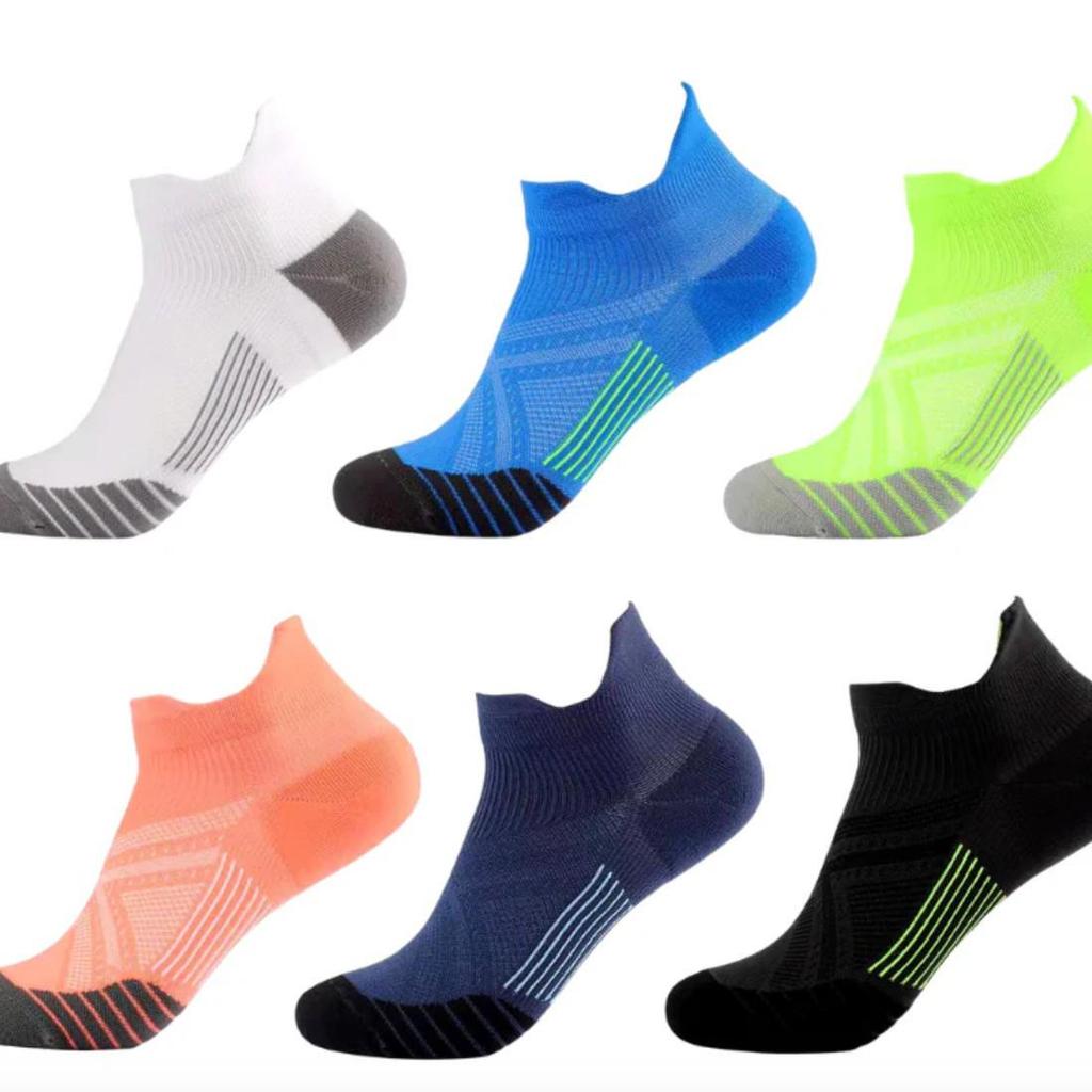 Unisex Summer Compression Running Socks - Breathable, Sweat-Absorbent, Short Socks for Marathon