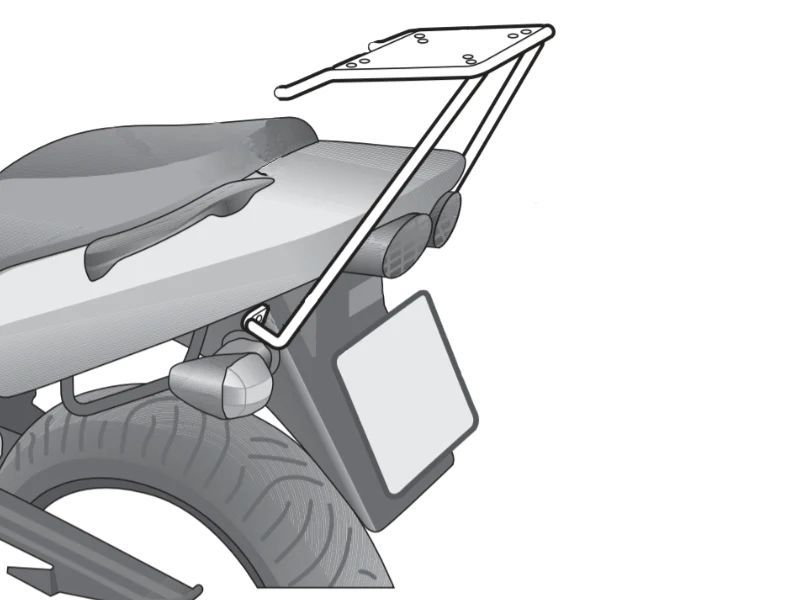 Shad Topcase Carrier for Kawasaki Z 125 K ABS, Z 125 K Special Edition ABS