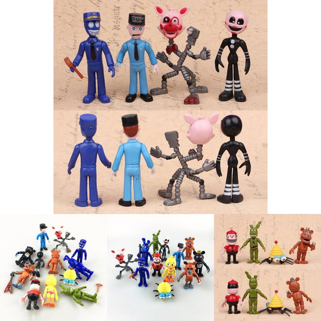 12pcs/set Five Nights At Freddy's Bear Doll Action Figures Toy Collection For Fans