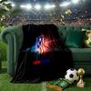 Coperta Atletico Madrid Stemma Coperte in Flanella Peluche per Divano Letto Regali per Uomini Donne Coperta da Viaggio Picnic Regali di Natale per Fan