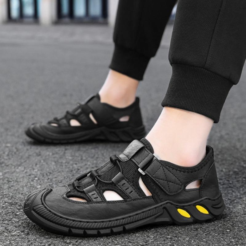 Men's Sandals Fashion Casual Sport Sandals High Quality Cowhide Sandals for Men Summer Comfortable Sneakers Non Slip Beach Shoes
