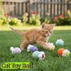 6 Pieces /Set Flower Shape Cat Toy Ball Self Playing Interactive Pet Toy  Physical Exercise