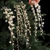 Mantelpiece Holiday Accents Faux Crystal Christmas Tree Picks, Acrylic White Glitter Sprays for Decor And Clear Faceted Beads Wreath Centerpieces,