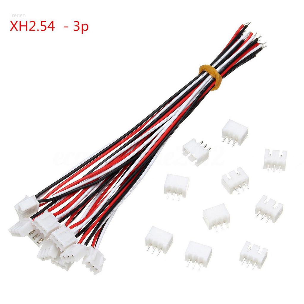 10x XH2.54 2 Pin Connector Plug Wire Cable 20cm LengthLD