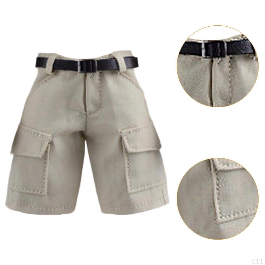 Action Figure Short Pants Dress Wearable Doll Costume Muscular Male for 1:9 1:12 Scale