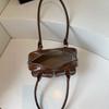 New Ladies Pillow Shaped Fashion Single Shoulder Bag Semi-Circle Bright Surface Casual Women's Bag