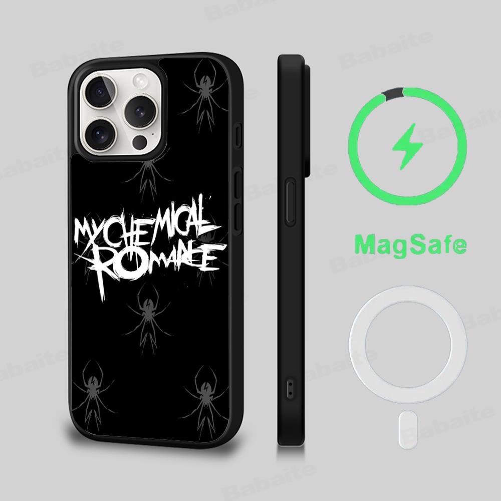 My Chemical Romance Phone Case Magnetic Case For IPhone 16 14 13 12 11 15 Pro Max Plus For Magsafe Wireless Charge Cover