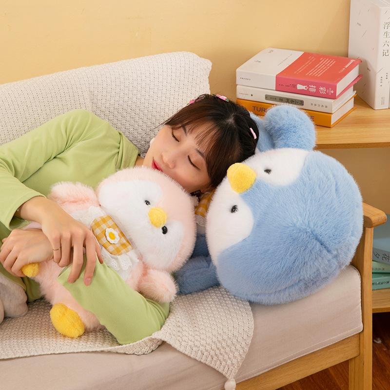 Cute Penguin Baby Plush Toy Doll Gray Penguin Doll with Skirt Sleeping Pillow Gift Female