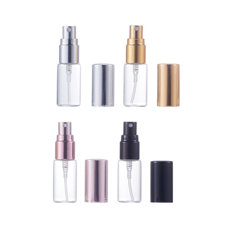 5ml-10ml Glass Perfume Spray Bottle: Portable, Transparent, Refillable, Empty Sample Container.
