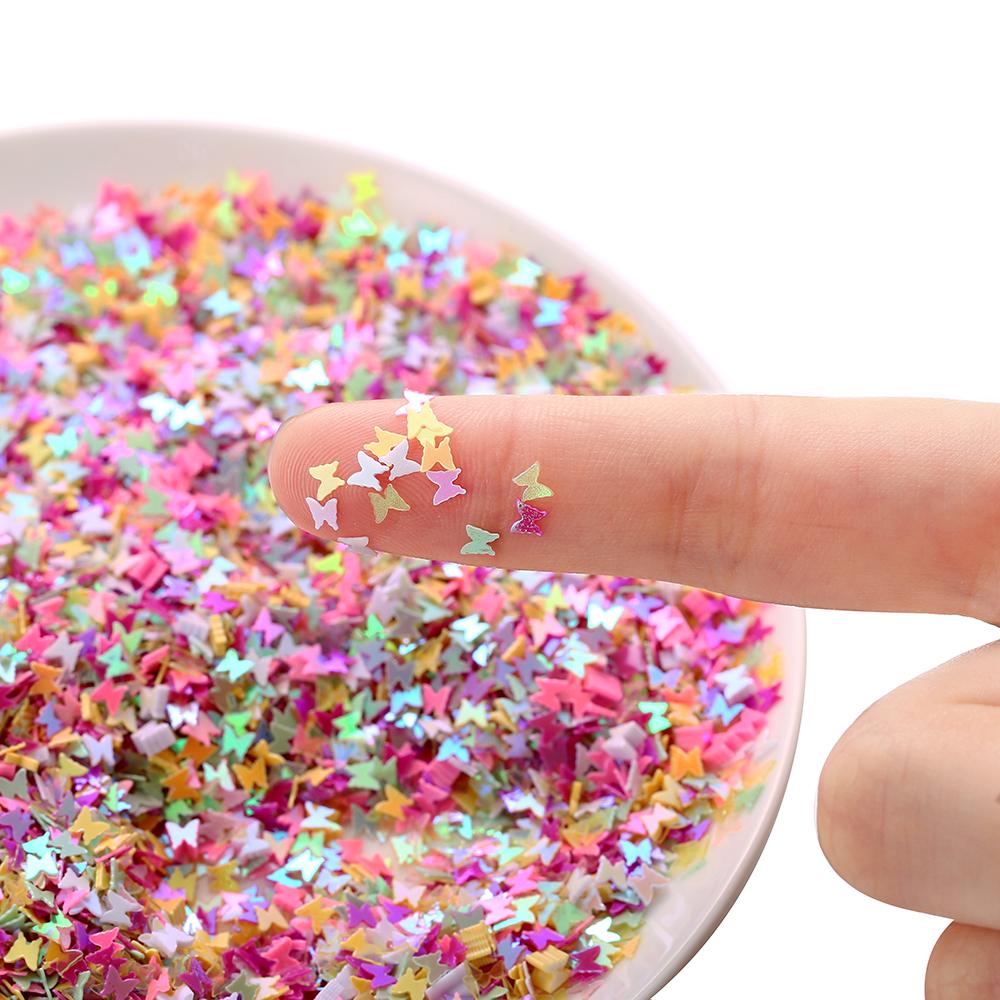 10g Butterfly Rabbit Laser Glitter Sequins Epoxy Resin Paillettes Heart Stars Sequin For DIY Epoxy Resin Crafts Nail Art Decor