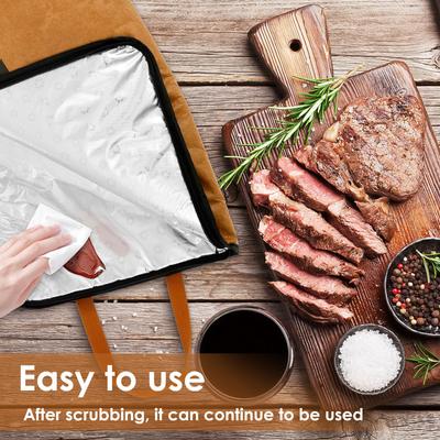 BBQ Blanket Large Capacity Meat Resting Blanket with Wide Mouth and Zipper Reusable BBQ Resting Bag for Grilling Picnic Camping
